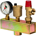 Группа безопасности котла 1"(до 50 кВт, без теплоизоляции) STOUT  Фото 1