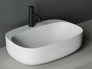 Раковина накладная Ceramicanova Element CN5012 белый глянцевый Фото 1