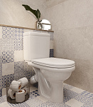 Унитаз-компакт Santeri "Визит" белый + сиденье Фото 7