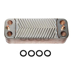 Теплообменник ГВС Zilmet 2071206-12 пластин 207х166 (для Luna/Eco Four после 2014)