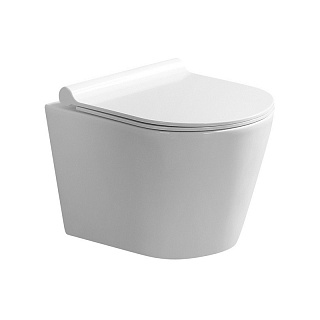 Унитаз подвесной безободковый Azario Nova с сиденьем микролифт Фото 1