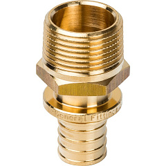 Переходник с наружной резьбой 20х3/4 STOUT  для труб из сшитого полиэтилена аксиальный