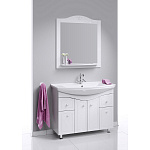 Комплект мебели для ванной Aqwella Franchesca 105 Белый Фото 6