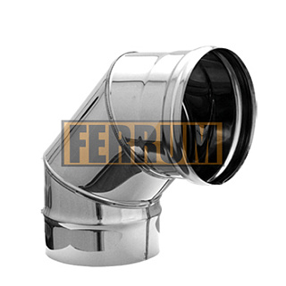 Колено Ferrum 90 (430/0,5 мм) Ф120 (1/4) Фото 1