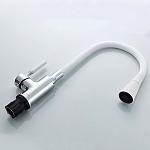 Смеситель для кухни Ledeme 4199-3L (белый/хром) Фото 2