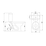 Унитаз-компакт Santeri "Визит" белый + сиденье Фото 9