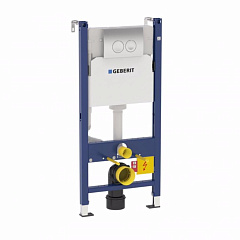 Инсталляция Geberit Duofix 458.124.21.1 с клавишей Delta 21 (хром глянец)