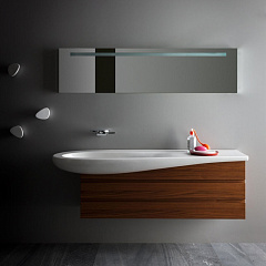 Комплект мебели Laufen ALESSI ONE 160 см орех (тумба, раковина, зеркало)