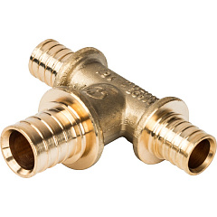 Тройник переходной аксиальный 16x20x16 STOUT для труб из сшитого полиэтилена