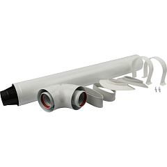 Комплект коаксиальный для прохода через стену (Bx) 60/100, 850 мм STOUT 