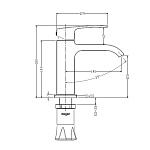 Смеситель для умывальника RAGLO R02.10.09 графит Фото 7