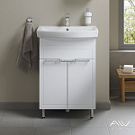 Тумба с раковиной Alavann Vittoria 60 белая Фото 2