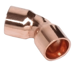 Угольник медный под пайку 18х45 Sanha