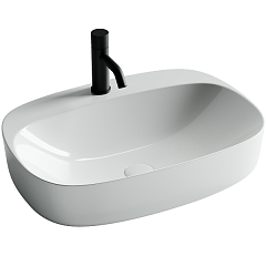 Раковина накладная Ceramicanova Element CN5012 белый глянцевый