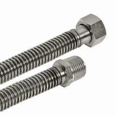 Гибкая подводка сильфон газ 1/2" 1.2м. г/ш