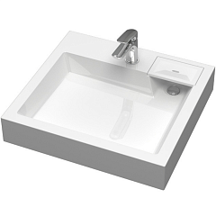 Раковина над стиральной машиной Энигма V62 D1 600 x 550 x 110 (в компл. кронштейны, сифон)