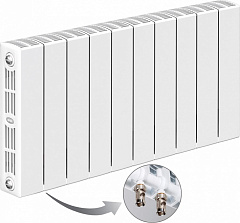 Радиатор биметаллический RIFAR SUPReMO Ventil 500/90 14 сек. SVL нижнее левое подкл.