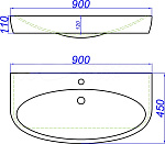Тумба с раковиной подвесная Aqwella Genesis 120см Белый Фото 5