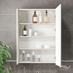 Шкаф зеркальный Alavann Riga 60 белый Фото 3