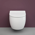 Унитаз подвесной Ceramica Nova Play CN3001 с микролифтом, безободковый Фото 4