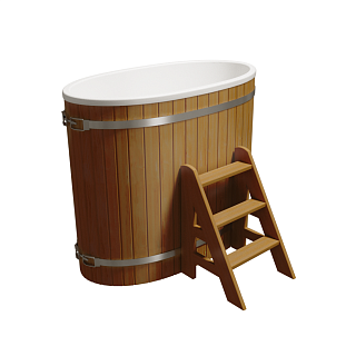 Купель двухместная PolarSpa Стандарт ++ K98ТР Термососна, без печи Фото 1