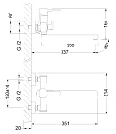 Смеситель Lemark Evitta LM0551C для ванны и умывальника Фото 2