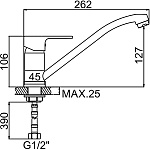 Смеситель для кухни Ledeme 4903W Фото 9