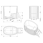 Купель одноместная PolarSpa Стандарт плюс K79ТР Термососна, без печи Фото 4