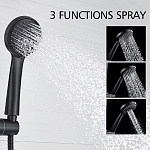 Душевая стойка со смесителем Ledeme 2480B черный Фото 9