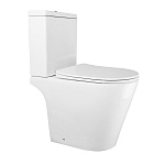 Унитаз напольный безободковый Azario Flin c сидением микролифт Фото 1