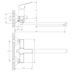Смеситель Rossinka RS29-33 для ванны и душа Фото 2