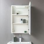 Зеркальный шкаф Alavann Alta 55 белый Фото 2