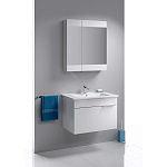 Тумба с раковиной подвесная Aqwella Brig 75см Белый Фото 3