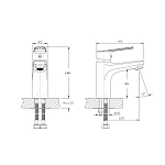 Смеситель для раковины RUSH Balearic (BA3935-11) Фото 2