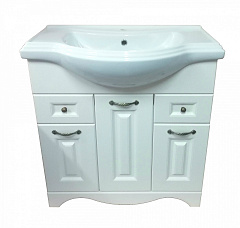 Тумба Loranto Kristen 80, Ольха, с раковиной Kirovit Классик 80