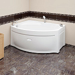 Акриловая ванна Радомир Монти 150х105 левая (в компл. экран, каркас, слив-перелив) Фото 2