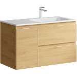 Комплект мебели для ванной Aqwella Accent 90R Дуб Золотой Фото 2