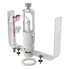 Арматура для унитаза Alcaplast A2000SK 3/8'' со стоп кнопкой нижний подвод  хром  