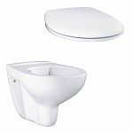 Унитаз подвесной Grohe Bau Ceramic безободковый с микролифтом  Фото 2