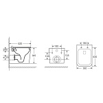 Унитаз подвесной безободковый Azario Boca с сиденьем микролифт Фото 3