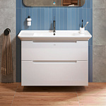 Тумба с раковиной Alavann Berta 105 белая Фото 2