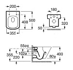 Унитаз подвесной Roca Hall + сиденье микролифт Фото 4