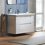 Тумба с раковиной Alavann Berta 105 белая Фото 3