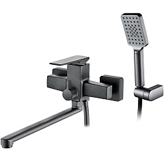 Смеситель для ванны и умывальника Ledeme 2278U графит