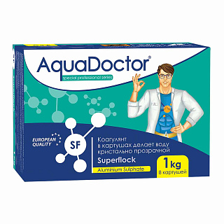 Коагулирующее средство в картушах AquaDoctor Superflock 1 кг Фото 1