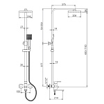 Душевая стойка Ledeme L2433 хром Фото 19