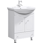 Тумба с раковиной напольная Aqwella Franchesca 65см Белый Фото 1