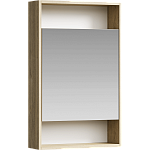 Зеркало-шкаф Aqwella City 50см Дуб Балтийский Фото 1