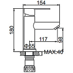 Смеситель для умывальника Ledeme 71003L нержавейка Фото 9