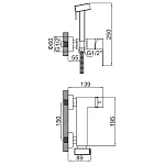 Смеситель с гигиеническим душем Ledeme L75225D Фото 2